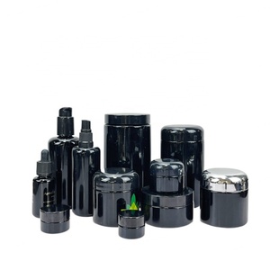 Tarro Cosmético de Vidrio Negro Violeta Oscuro Premium, Redondo, Hermético, a Prueba de Olores, con Tapa Negra, 5g 5ml, Protección UV, Venta al por Mayor - Product Image 5