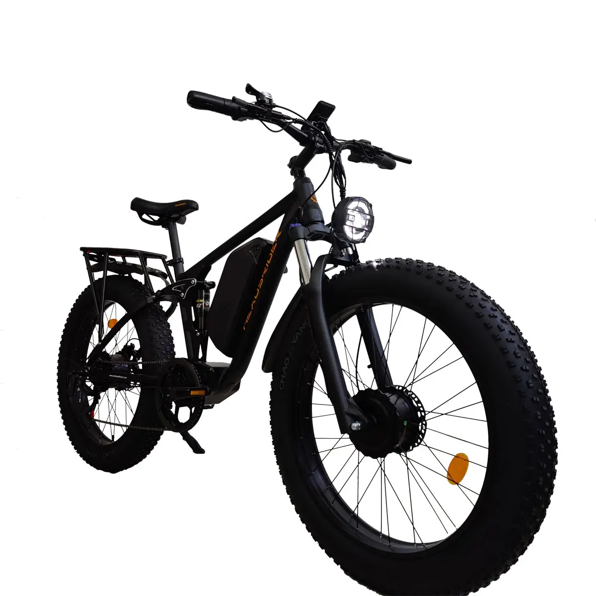 2024 새 버전 전기 자전거 NexusRider 2000W 듀얼 모터 Ebike 26 "48V 22.4ah 시마노 7 속도 35MPH 유압 전자 자전거 MTB