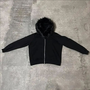 Felpe con Zip all'Ingrosso, Abbigliamento Streetwear, <span class=keywords><strong>Felpa</strong></span> con <span class=keywords><strong>Cappuccio</strong></span> in Pelliccia Personalizzata per Uomo - Product Image 4