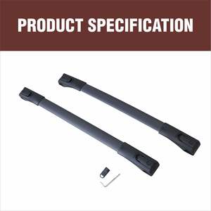 Coche techo desmontable estante equipaje OEM negro <span class=keywords><strong>RAV4</strong></span> 2013-2018 Color negro Cruz Bar de aluminio 4X4 modelo especial de techo de coche rack - Product Image 6