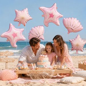 New Ocean Sea Animal Foil <b>Balloon</b> Collection Standing Mermaid Turtle Starfish Shaped Birthday Mother's Day Eco-Friendly <b>Party</b> - Product Image 5
