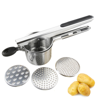 Groothandel Keukenaccessoires Aardappelstamper RVS Keukenkookgerei Aardappelpers Aardappelpuree Pers