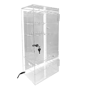 Hiện đại New Acrylic truy cập hàng đầu hiển thị trường hợp Rack cho điện thoại di động Phụ kiện điện thoại di động Earbuds đứng với tai nghe hiển thị <span class=keywords><strong>PEG</strong></span> <span class=keywords><strong>Hooks</strong></span> - Product Image 4
