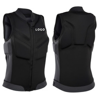 Grosir jaket keselamatan olahraga air ukuran rata-rata untuk orang dewasa Jet Boat Neoprene jaket keselamatan Ski Wakeboard Rafting rompi benturan