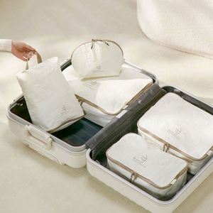 New Taslan 5 Pcs Travel <b>Compression</b> Storage <b>Bag</b> of Business Trip Large Capacity Storage Pack Waterproof <b>Bag</b> Set - Product Image 5