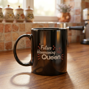 แก้วกาแฟเซรามิกสีดำ แก้วชาเซรามิกพิมพ์ลาย แก้วเซรามิกมีลายพิมพ์ ชาดำ กาแฟ - Product Image 1