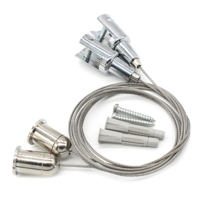 Câbles pour panneaux acoustiques de <span class=keywords><strong>plafond</strong></span> Pince à câble en acier Kit de <span class=keywords><strong>suspension</strong></span> de câble pour enseigne, cadre, panneaux d'affichage, panneaux acoustiques, etc. - Product Image 3