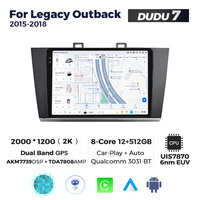 DUDUAUTO para Subaru Legacy Outback 2015-2018, Sistema Multimedia Android Modificado para Auto, Bluetooth, Navegación, Carplay, Pantalla de Visión Trasera