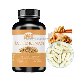 Ausreson OEM <span class=keywords><strong>Capsule</strong></span> Naturali di Natto, Nattokinase Organica, Integratori Alimentari di Natto, <span class=keywords><strong>Capsule</strong></span> di Natto in Confezione Grande - Product Image 1