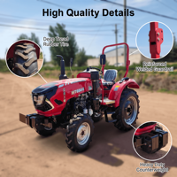 Tractor de Ruedas con Tracción en las 4 Ruedas WT604E, 60HP, Motor Diésel Fawde, Caja de Cambios con Rodamientos, Uso Agrícola, Alta Seguridad, 1 Año de Garantía, Nuevo