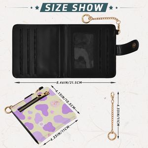 Cartera de Cuero PU Personalizada al por Mayor con 7 Ranuras para Tarjetas, Bolsillo para Monedas y Protección RFID Antirrobo - Product Image 3