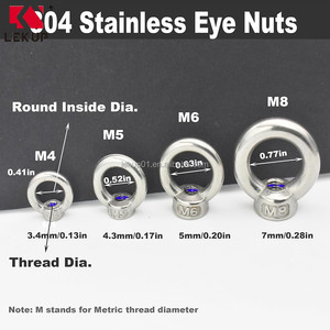 น็อตยกอเนกประสงค์ รูปทรงวงแหวน พร้อมเกลียวสแตนเลส 304 สำหรับยึดจุดยึด - Product Image 4