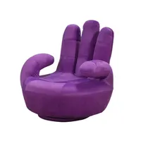 Purple Velvet Dental Chair with Armrest