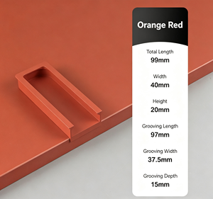 Moderne aluminiumlegering kastgreep meubelgreep ladekastdeurgreep voor keukenkastgreep - Product Image 6