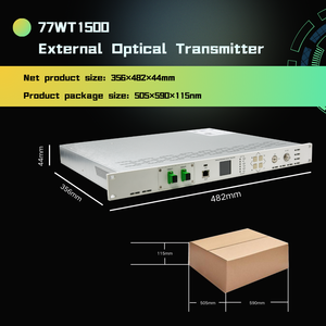 جهاز إرسال الألياف البصرية مع موصل FC معدات تعديل خارجية لكابل التلفزيون والراديو والبث - Product Image 6
