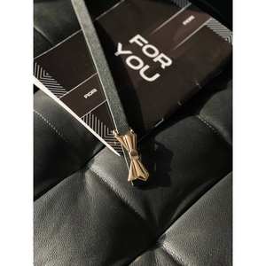 Ceinture fine à imprimé léopard pour femme Fiori avec boucle à nœud papillon en alliage métallique et tissu polyester pour vous - Product Image 1