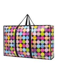 Sac de déménagement, sac de voyage, sac de rangement pour couette en coton, imperméable, non tissé, épais, portable, sac de shopping laminé - Product Image 6