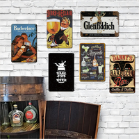 Letrero Metálico Vintage Personalizado con Impresión UV, Decoración de Pared para Bar, Cafetería, Garaje, Hogar, Oficina, Cuarto de Hombre, Placa Retro