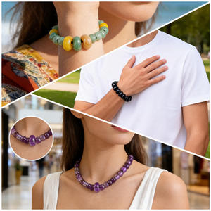 Oferta Especial: Cuentas de Amatista Natural en Forma de Ábaco, Piedras Curativas, Cuentas de Cristal para Hacer Pulseras, Pendientes, Colgantes y Collares - Product Image 4