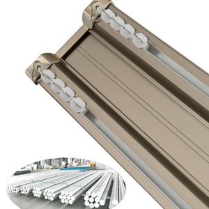 Rail de <span class=keywords><strong>rideau</strong></span> double en <span class=keywords><strong>PVC</strong></span> moderne et écologique, robuste, à double piste, <span class=keywords><strong>pour</strong></span> plafond et fenêtre - Product Image 1