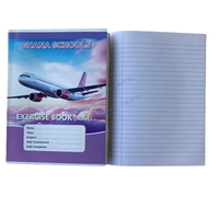 Carnet d'école du Ghana – Vente en gros usine – Cahier d'exercices Note1 18x24cm, ligné simple, 40 feuilles, reliure agrafée pour usage scolaire