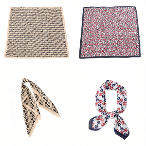 Foulard Quadrato con Stampa Farfalle 70x70cm, Accessorio Moda Donna - Product Image 2