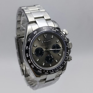 Reloj Deportivo de Moda SEILOCE Nuevo de Alta Calidad con Movimiento de Cronógrafo, Resistente al Agua, de Cuarzo VK63 y Acero Inoxidable para Hombre - Product Image 6