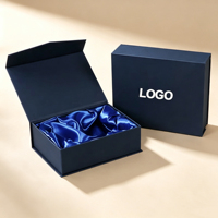 Boîtes d'emballage personnalisées pour extensions de cheveux, boîte cadeau magnétique pliable avec poignée, doublure en soie et lamination