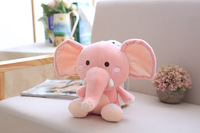 Peluches éléphant en peluche personnalisé animal bleu vert rose mignon jouet en peluche éléphant