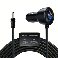 Chargeur Booster DC-DC Starlink Mini pour Voiture 9,6FT/3M, Alimentation Allume-Cigare avec Affichage Numérique de la Tension