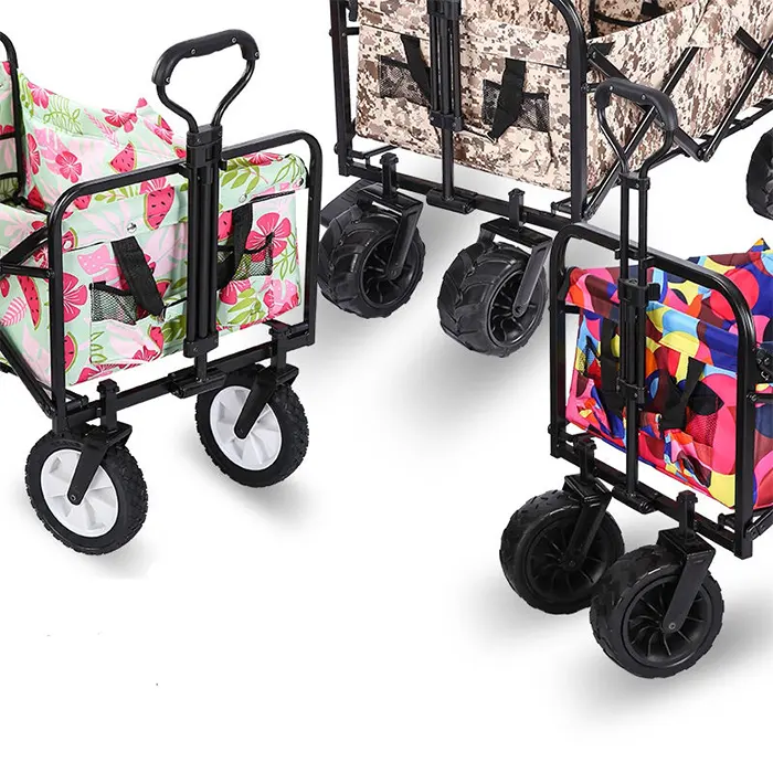 Heavy Duty folding Dobrável wagon carrinho de jardim ao ar livre Utilitário carrinho vagão vagão dobrável para camping