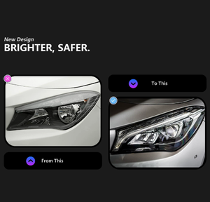 ชุดไฟเดย์ไลท์ LED DR-L สำหรับรถยนต์ AURON Mercedes-Benz C-Class CLA W117 ปี 2014-2020 12V รุ่นใหม่  6000K 60W สำหรับติดตั้งเพิ่มเติม/อัพเกรด - Product Image 3