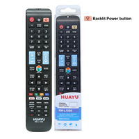 Télécommande de remplacement à code fixe HUAYU RM-L1598 pour téléviseurs intelligents Samsung Bn59-01250a/Bn59-01259b/Aa59-00786a avec pile AAA