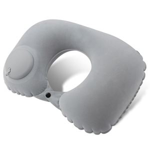 Custom Inflatable U-Shaped Automatic Inflation Portable Travel Neck <b>Pillow</b> for Airplane and Outdoor - Product Image 4
