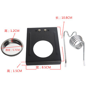 Support de fer à souder Shiyi SY-336A 10,8x8,5x1,5 cm, support métallique avec ressort et coupelle pour station de soudage - Product Image 1