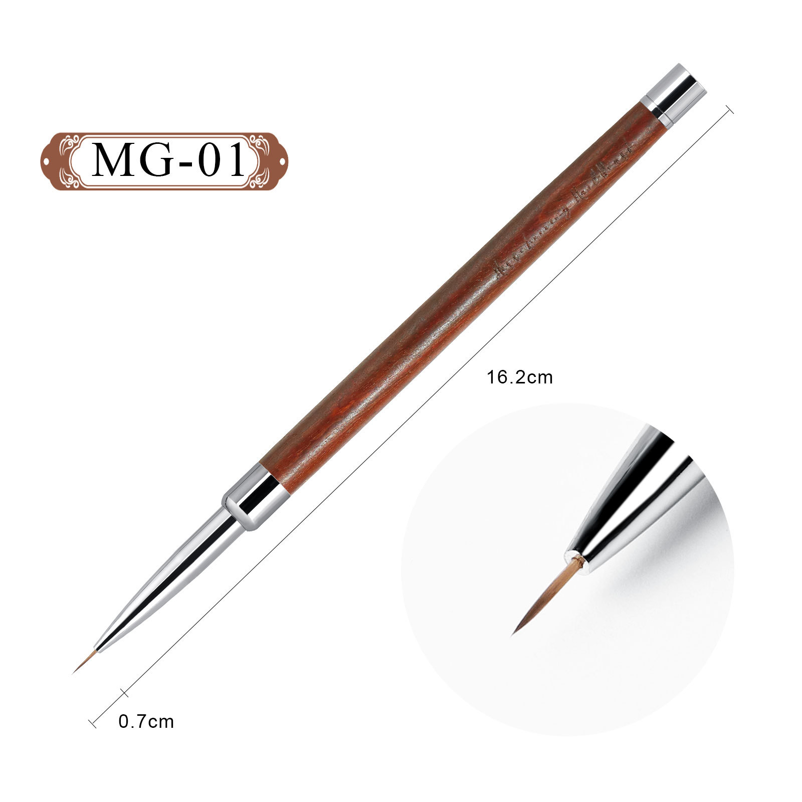 Multi-funcional palo mango Nail Art Pen-1
