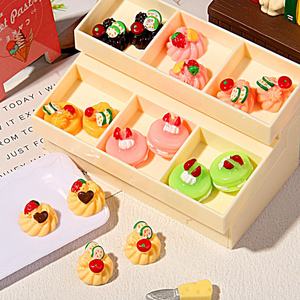 Accessoires de bijoux <span class=keywords><strong>en</strong></span> résine alimentaire simulée, gâteau <span class=keywords><strong>à</strong></span> la crème de fraise, coque de téléphone portable, modèle d'animal d'anime DIY, ornements <span class=keywords><strong>en</strong></span> argile - Product Image 6