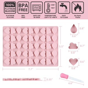 Moldes <span class=keywords><strong>de</strong></span> corazón <span class=keywords><strong>3d</strong></span> para manualidades, forma <span class=keywords><strong>de</strong></span> nube para hornear, gelatina, chocolate, cubo <span class=keywords><strong>de</strong></span> hielo, herramientas <span class=keywords><strong>de</strong></span> decoración - Product Image 6