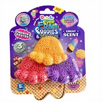 Pâte à modeler anti-stress Arc-en-ciel avec bulles de cristal et 3 types de perles de mousse souples, kit éducatif DIY, idéal pour les fêtes
