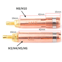 Collets de soudage à point en cuivre de haute qualité pour torche de soudage à point, mandrin de soudage à point M3 M4 M5 M6 M8 M10