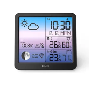 Bunte Schnitts telle Wetters tation Wetter vorhersage Temperatur Luft feuchtigkeit Smart Weather Station Smart Wecker