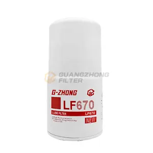 Filtro de óleo de peças de motor diesel de caminhão de venda quente OEM Lf670 B196 H240w W1294 3889310 51970 Y02926604 para Fleetguard