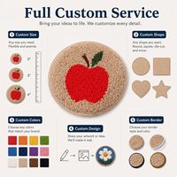 Patch rond personnalisé en chenille, broderie douce, badge brodé, logo personnalisé, appliqué pour vêtements, sacs, vestes, casquettes