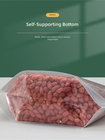 Transparante staande pouch met tuit 1,5L~5L, zak met gravureprint voor granen, ontbijtgranen, noten, gedroogd fruit & fruitpulp