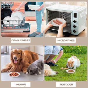 China Factory Muestra gratis Logotipo personalizado Calcomanía Porcelana blanca Platos de cena de cerámica y cuencos para mascotas <span class=keywords><strong>Restaurante</strong></span> Artículos de cocina para el hogar - Product Image 5