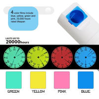 Horloge de projection LED rotative à 180 degrés en résine moderne, personnalisable avec logo imprimé, silencieuse, télécommande, pour bureau et table, vente en gros