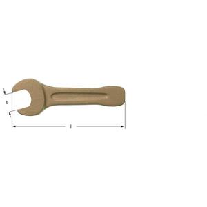 AMPCO - BJ0044A Clé à fourche frappante, aluminium bronze (pouces) CLÉ ANTI-éTINCELLES, CLÉS ET CLÉS À RÉGLAGE - Product Image 1