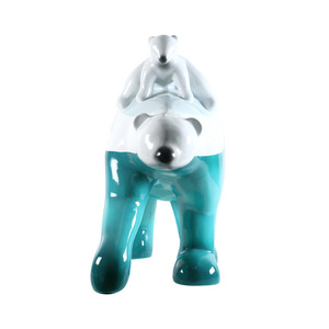 Escultura de Fibra de Vidrio con Forma de Lágrimas de Oso Polar, Figura Abstracta de Animal para Decoración de Parques Infantiles - Product Image 5