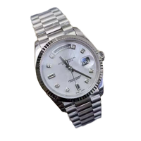 Montre mécanique automatique de style plongée pour homme, lunette rotative, cadran multicolore, bracelet en acier inoxydable, montre-bracelet sport et affaires