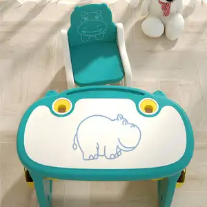 고품질 어린이 가구 세트 테이블 플라스틱 아기 식사 의자 어린이 연구 테이블 키즈 연구 의자 책상 세트